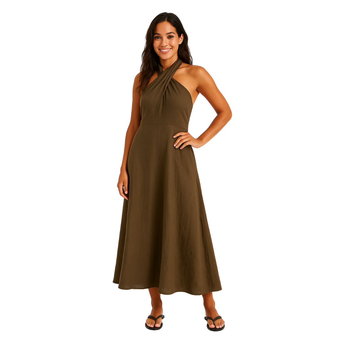 Halter Midi Dress