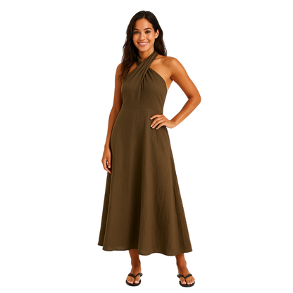 Halter Midi Dress