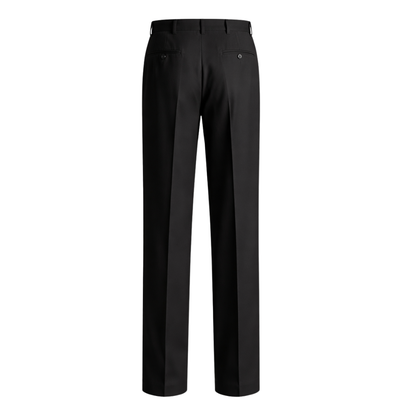 Tailored Straight-Leg Trousers Black The Olace