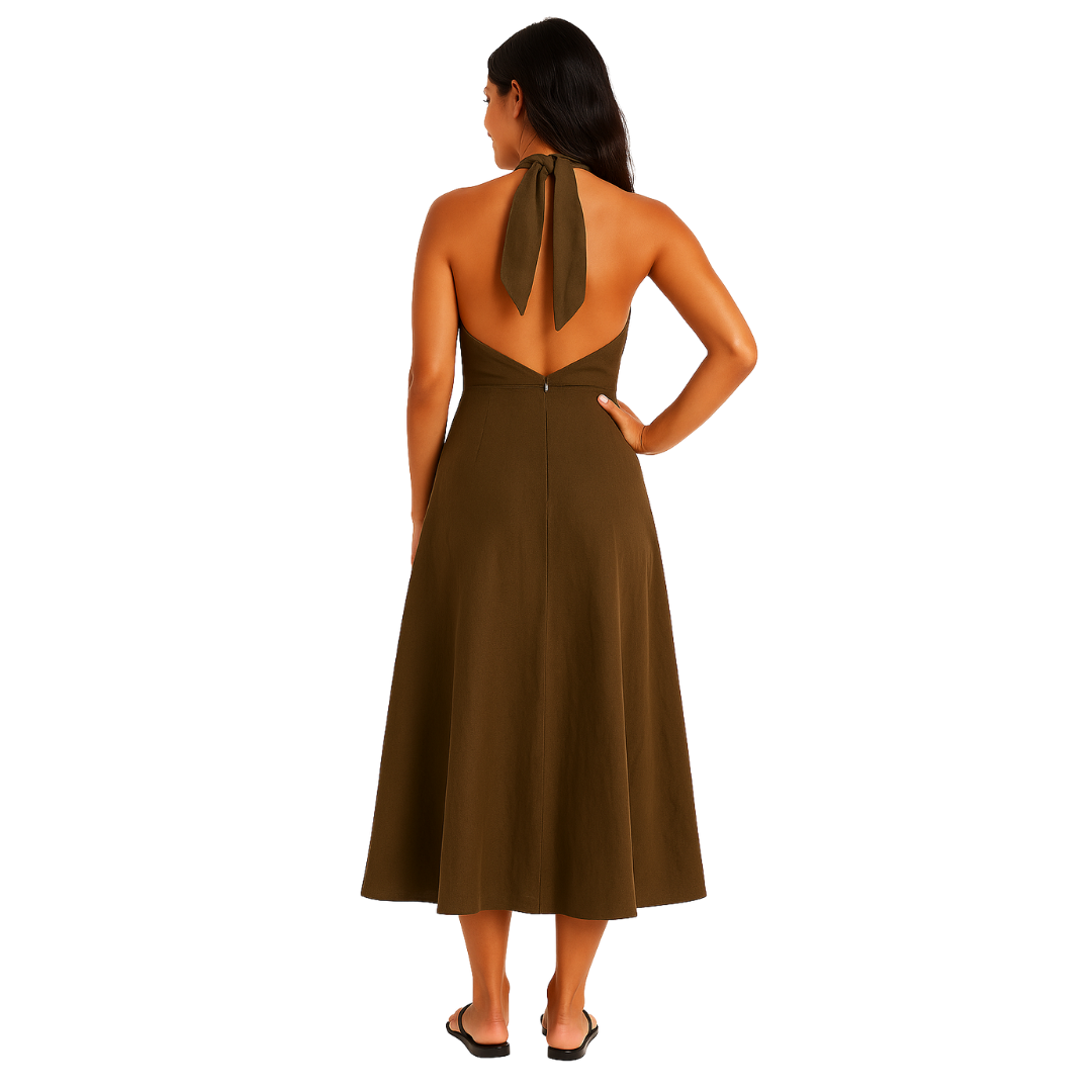 Halter Midi Dress