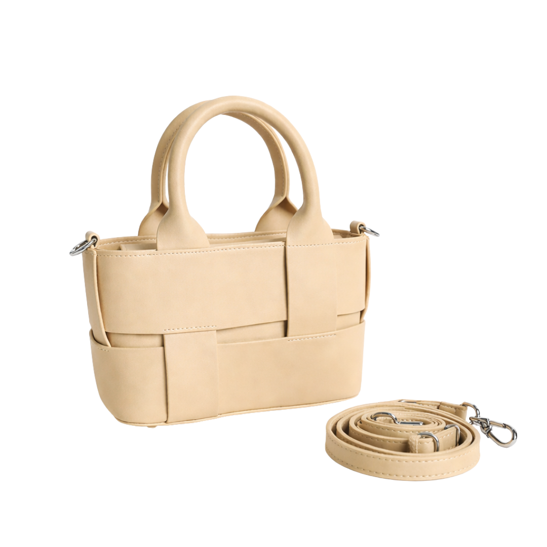 Woven Leather Crossbody Bag