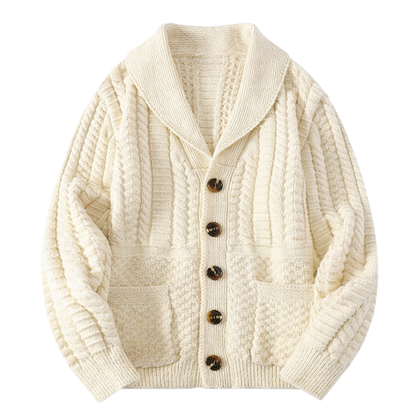 Buttoned Knit Cardigan
