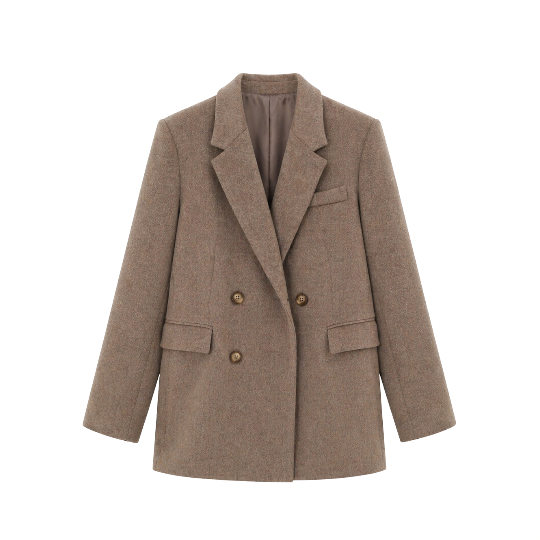 Double-Breasted Wool Blazer