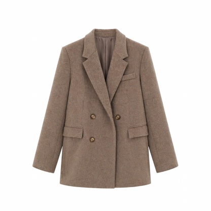 Double-Breasted Wool Blazer