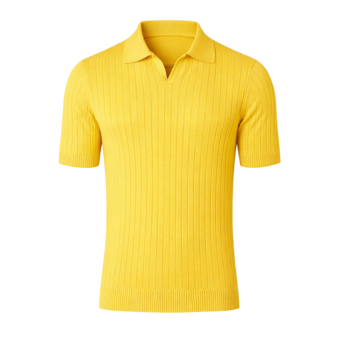 Slim Fit Knitted Polo Shirt