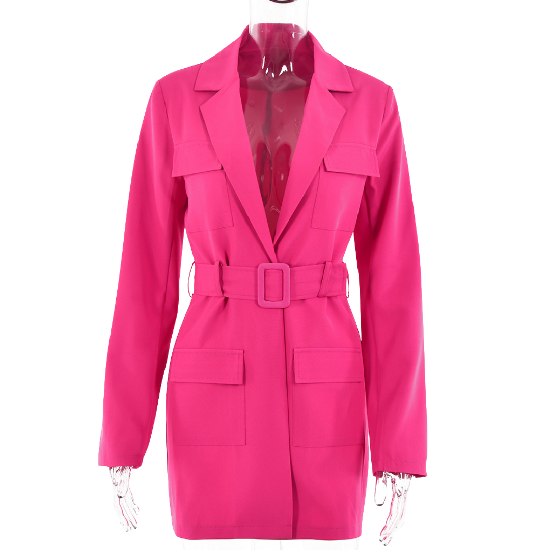 Belted Blazer Dress