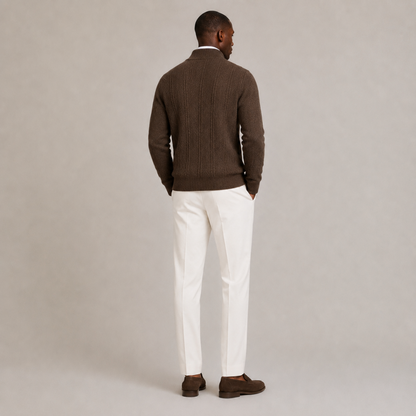 Knit Zip-Up Cardigan