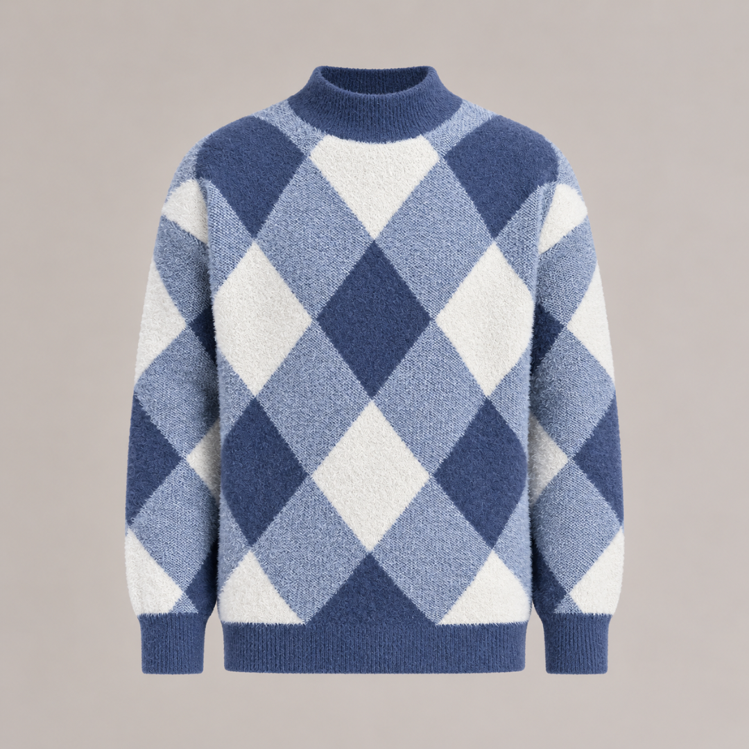 Argyle Knit Sweater