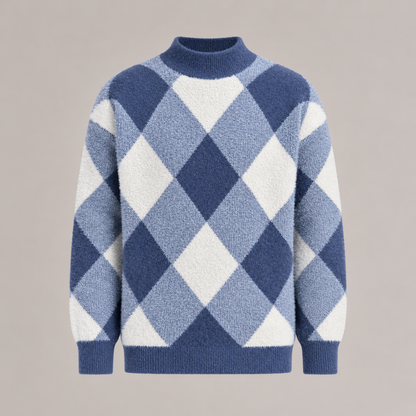 Argyle Knit Sweater