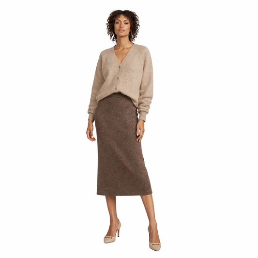 Wool Midi Skirt