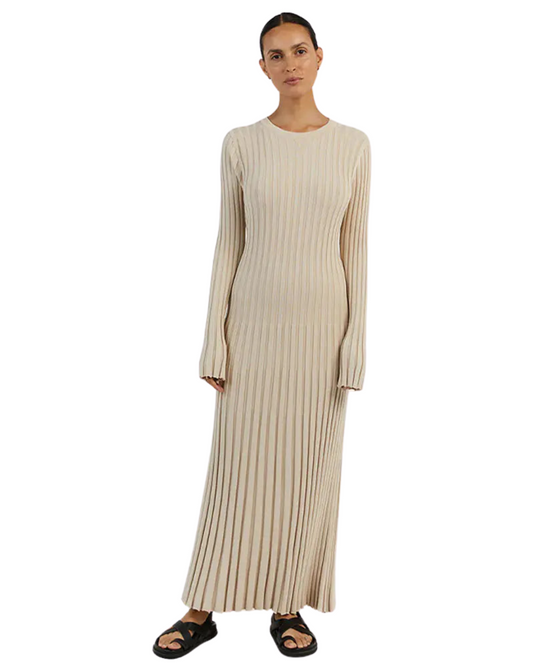 Ribbed Knit Maxi Dress