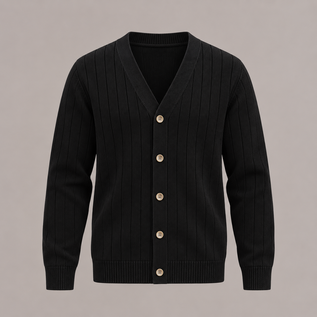 Ribbed Knit Cardigan