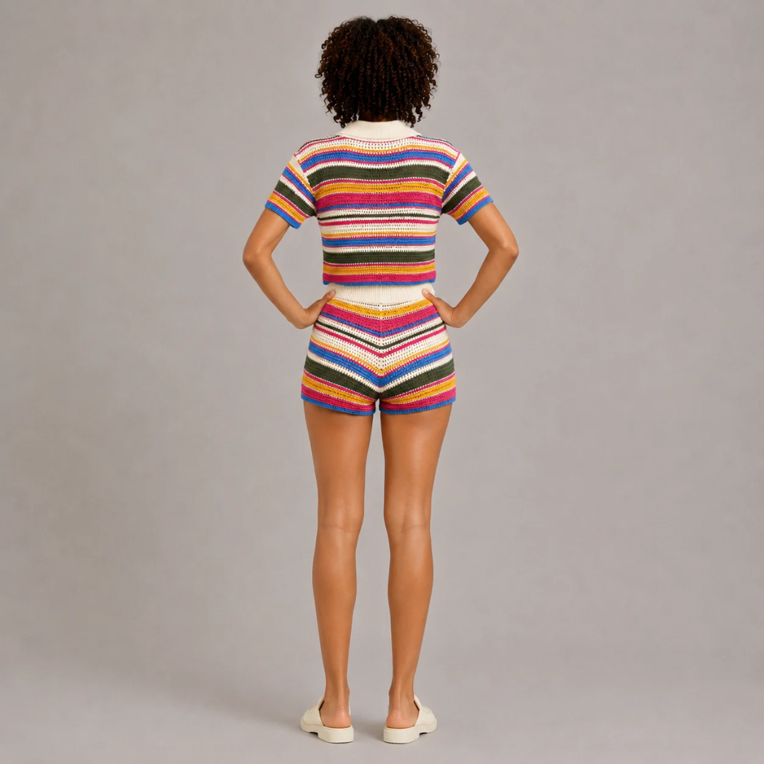 Striped Knit Set