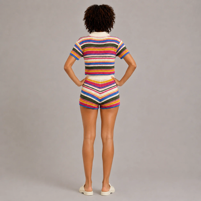 Striped Knit Set