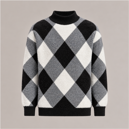 Argyle Knit Sweater