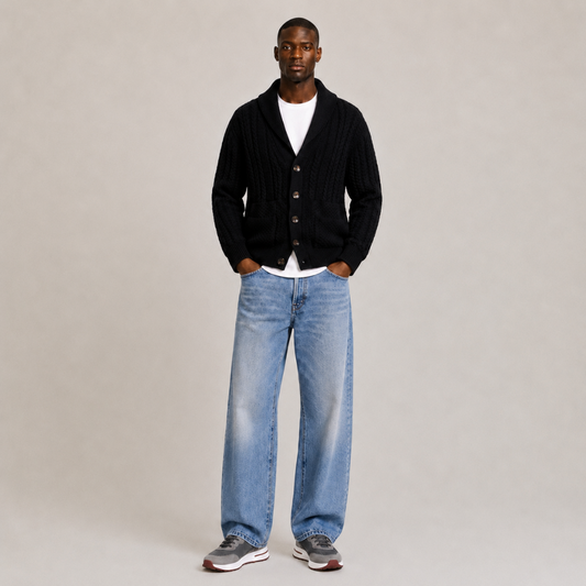 Buttoned Knit Cardigan