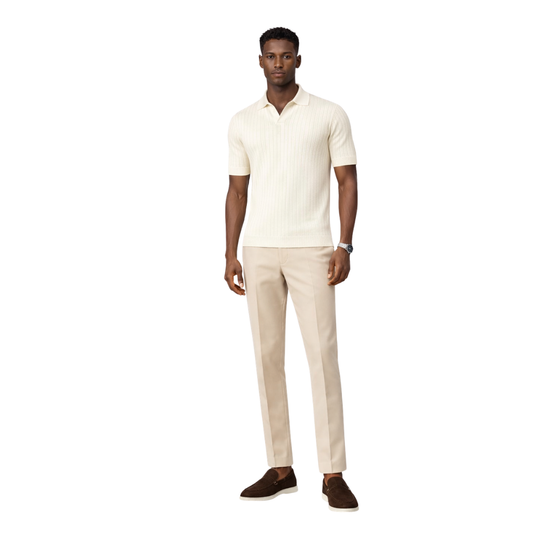 Slim Fit Knitted Polo Shirt