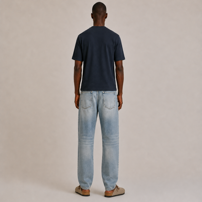Patchwork Relaxed Denim Jeans
