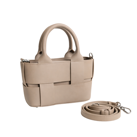 Woven Leather Crossbody Bag