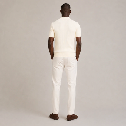 Slim Fit Knitted Polo Shirt