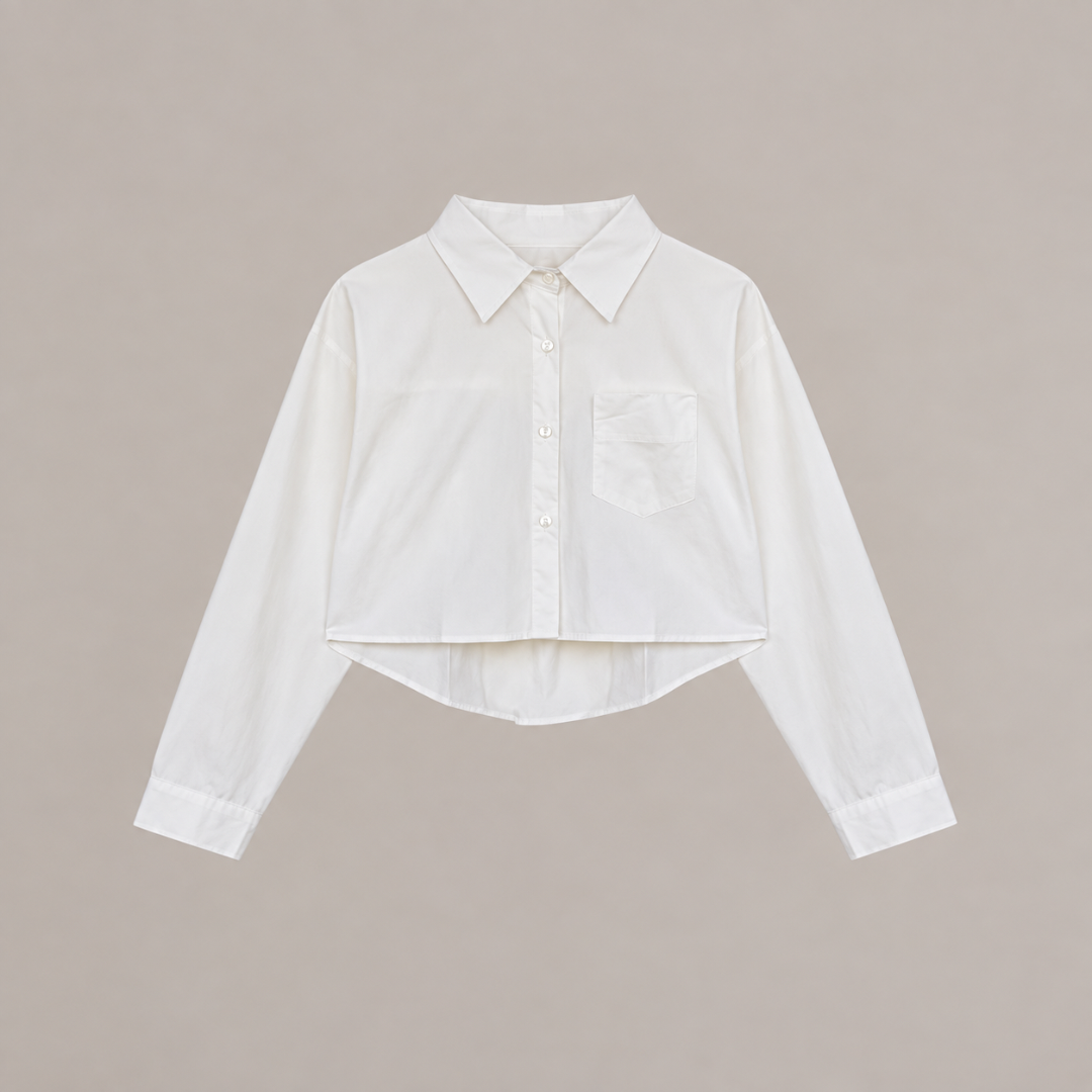 Cropped Cotton Shirt