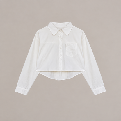 Cropped Cotton Shirt