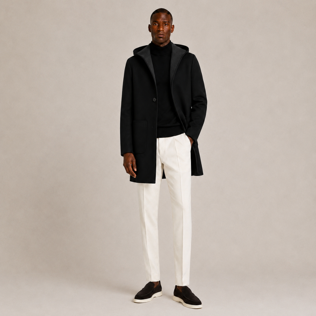 Hooded Wool Coat