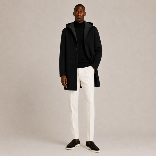 Hooded Wool Coat