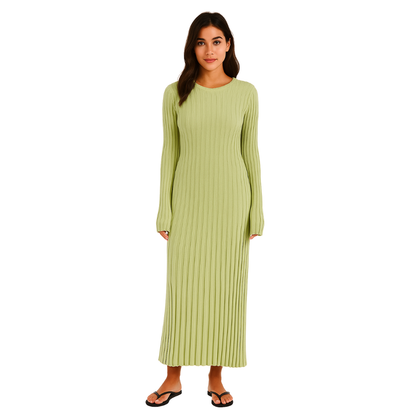 Ribbed Knit Maxi Dress