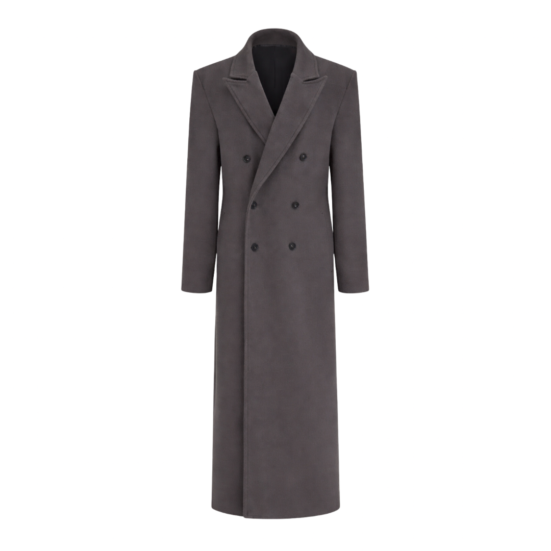 Double-Breasted Wool Coat