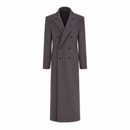 Double-Breasted Wool Coat