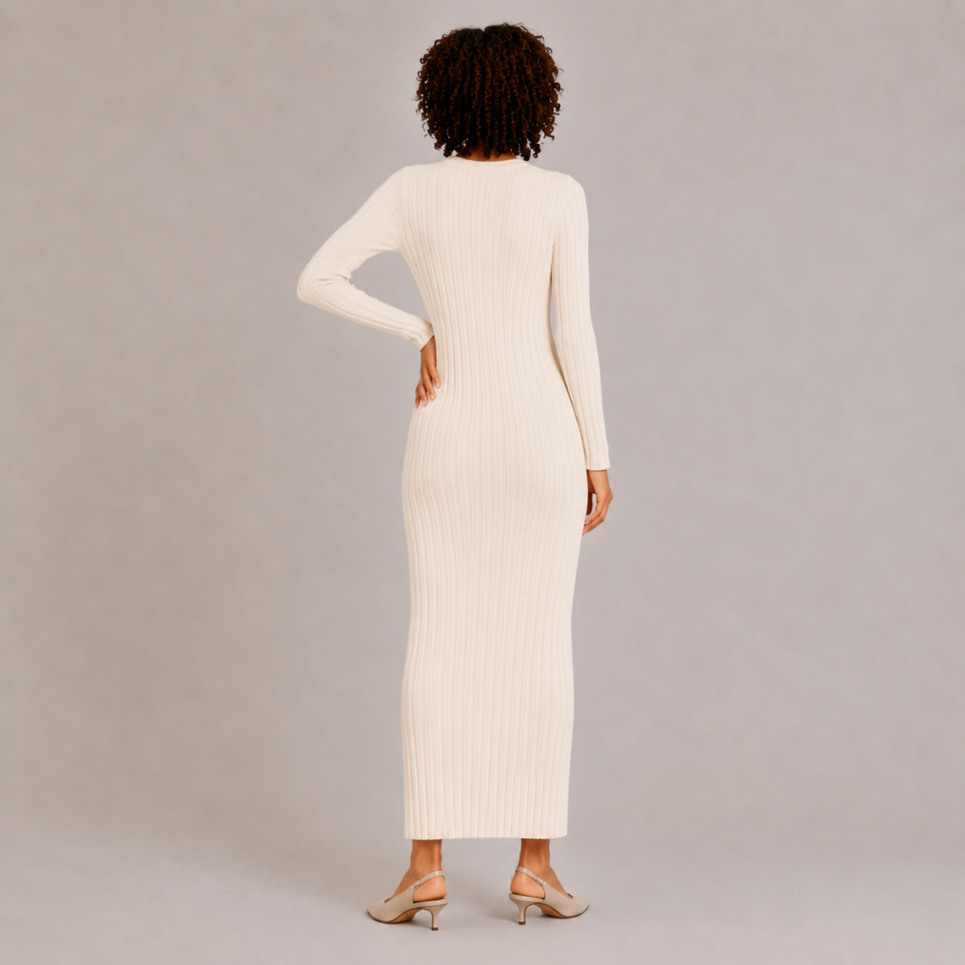Ribbed Knit Maxi Dress