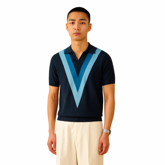 Retro Knit Polo
