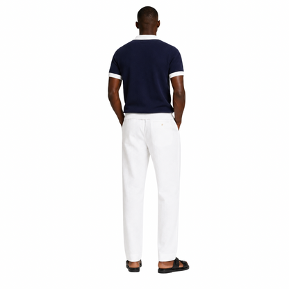 Contrast Knit Polo