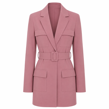 Belted Blazer Dress