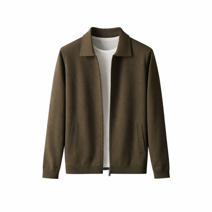 Wool Knit Cardigan With Pockets