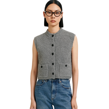 Textured Knit Vest