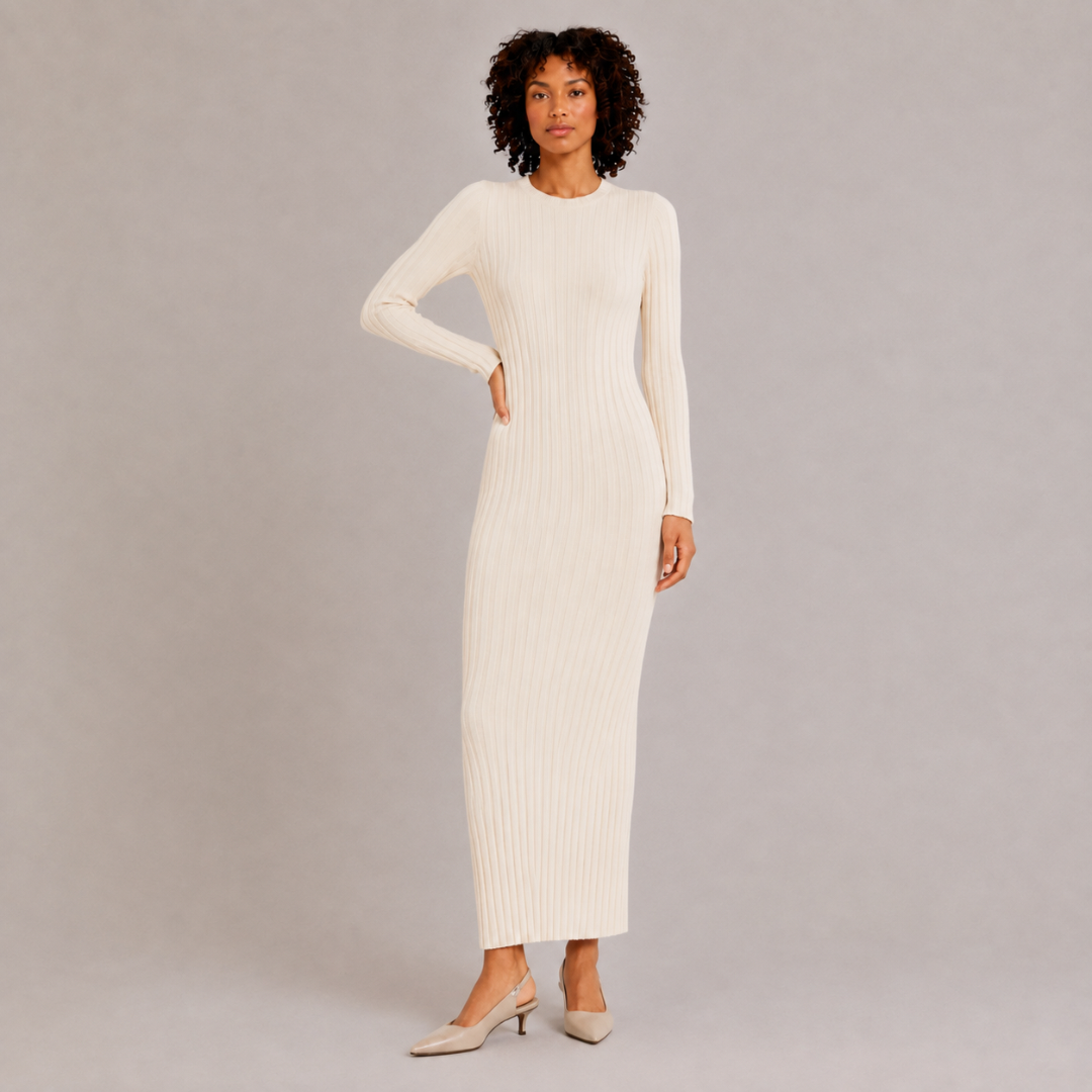 Ribbed Knit Maxi Dress