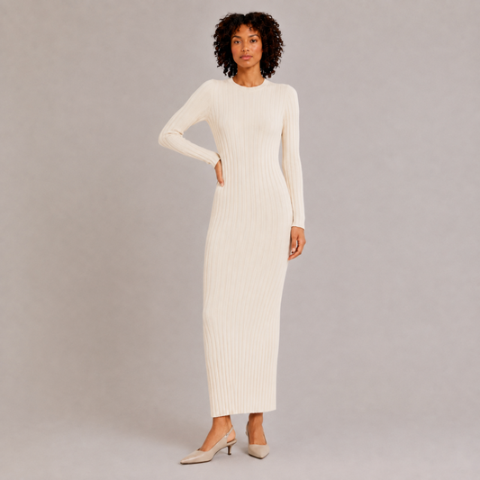 Ribbed Knit Maxi Dress
