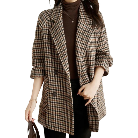 Wool Plaid Blazer