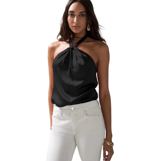 Satin Halter Tank Top