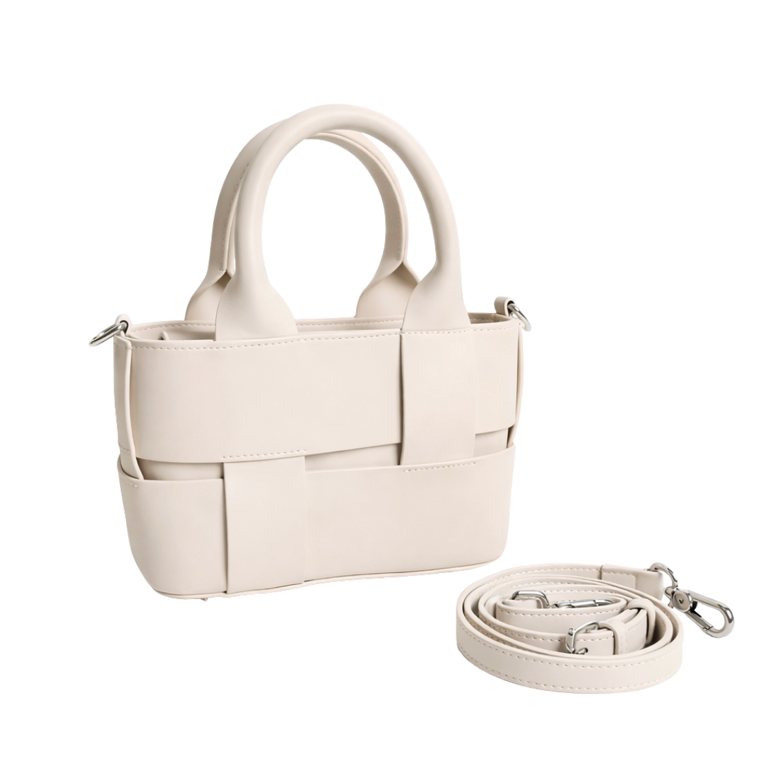 Woven Leather Crossbody Bag