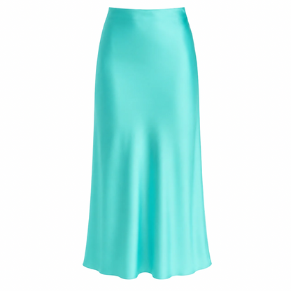 Silk Midi Skirt