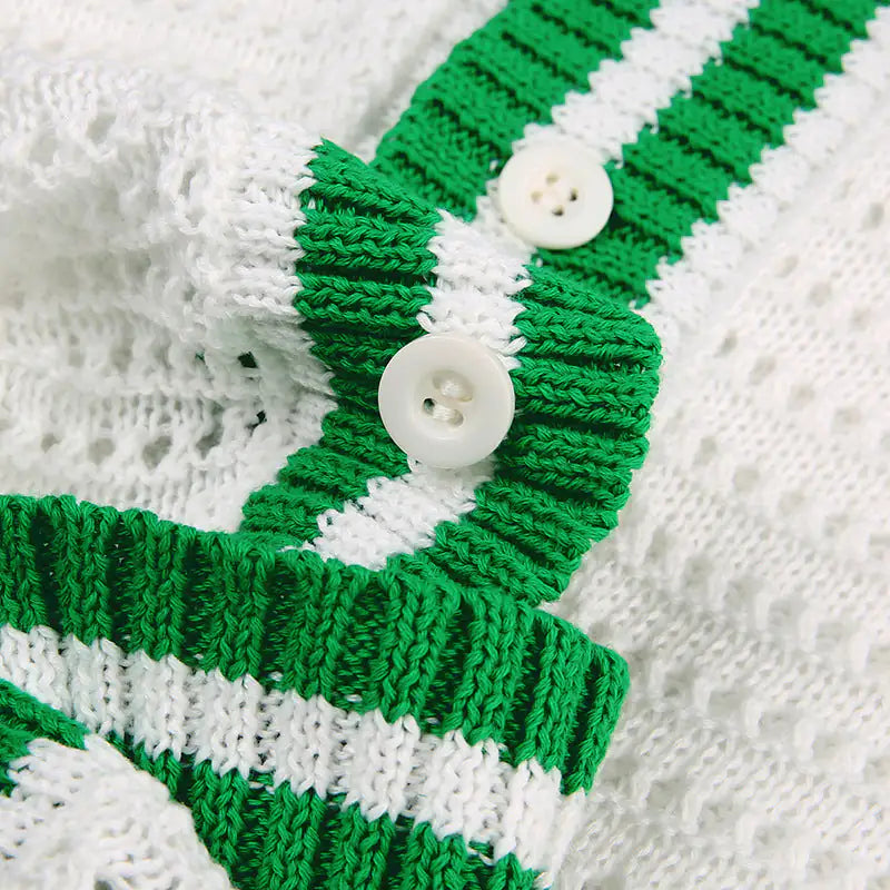 Crochet Knit Mini Dress