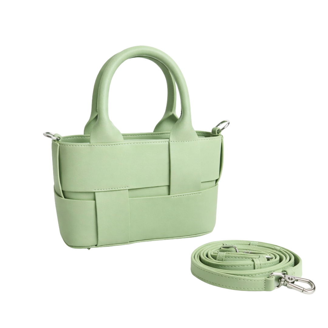 Woven Leather Crossbody Bag