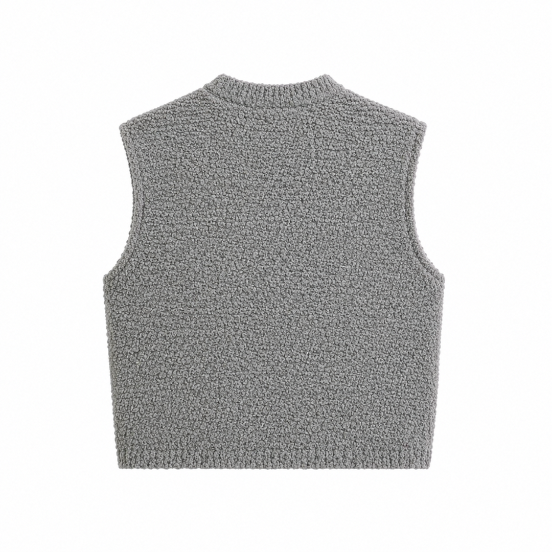 Textured Knit Vest
