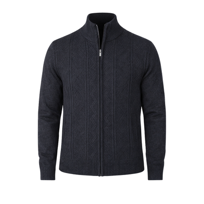 Knit Zip-Up Cardigan