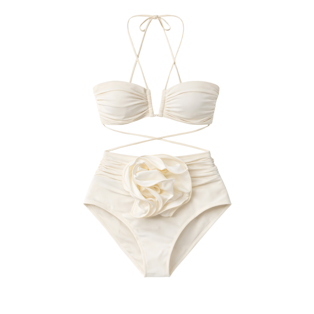 Floral Sculpt High-Waist Bikini