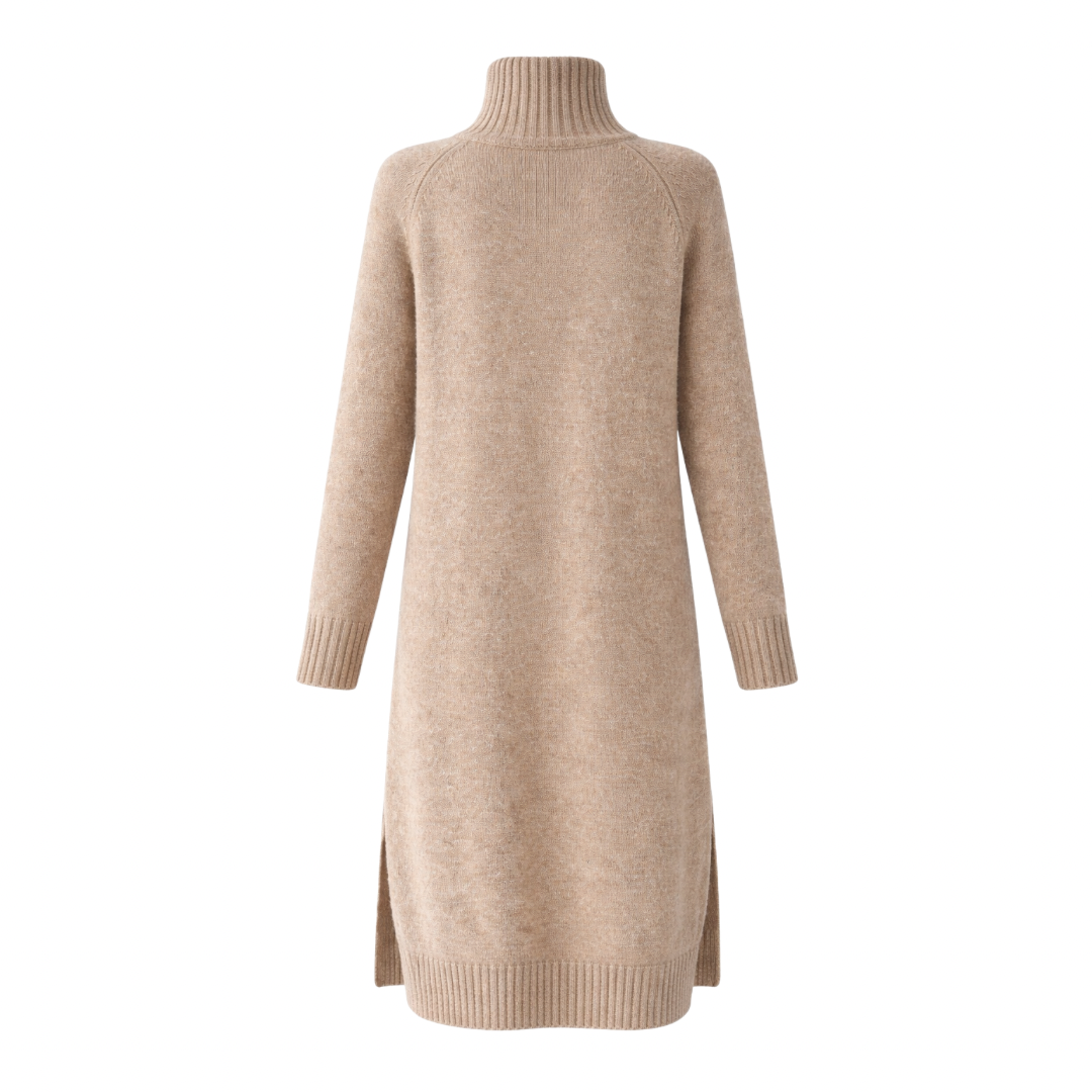 Cable Knit Turtleneck Dress