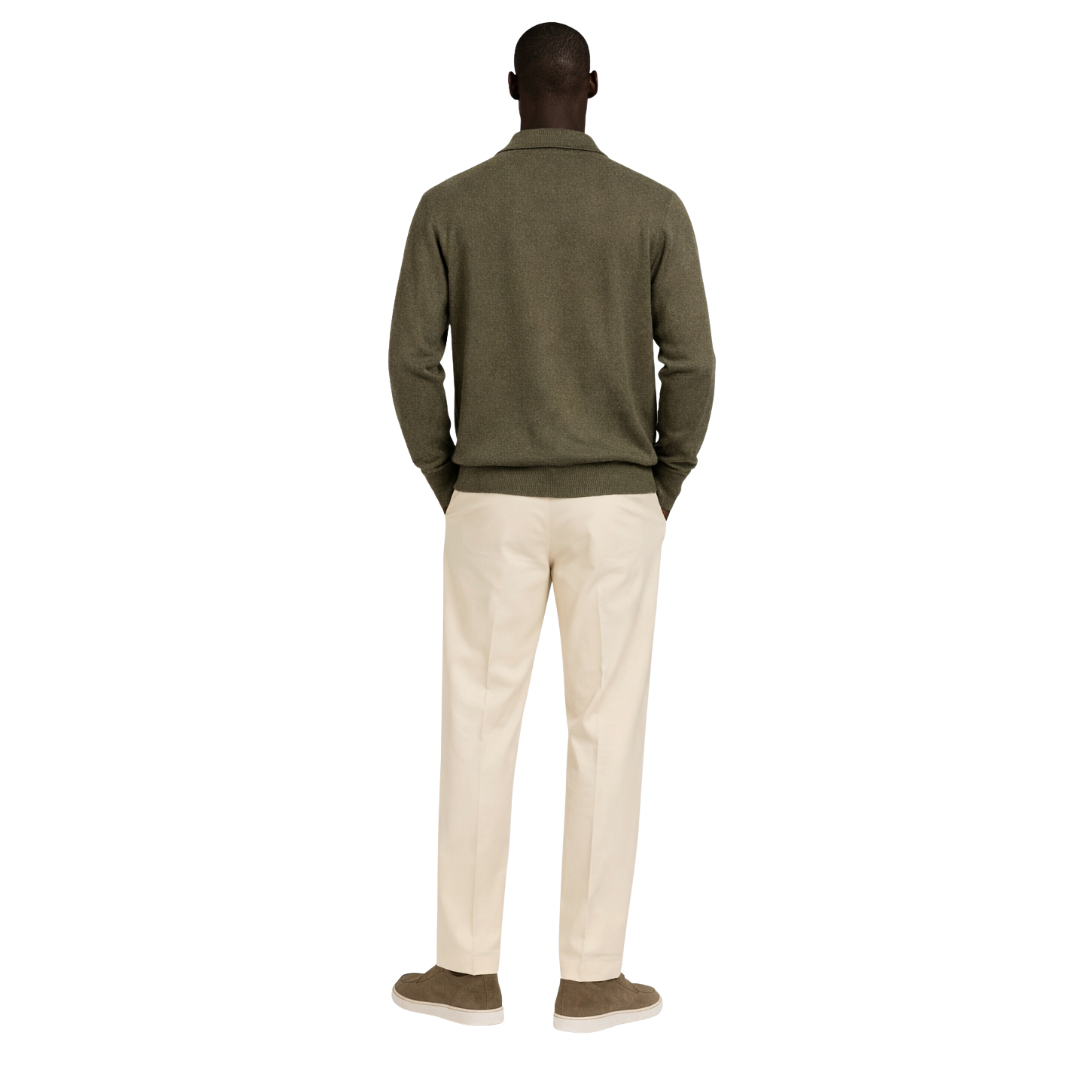 Wool Knit Cardigan With Pockets